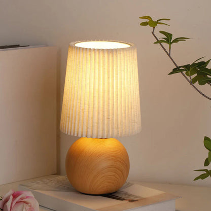 Minimalist Ceramic Fabric Table Lamp