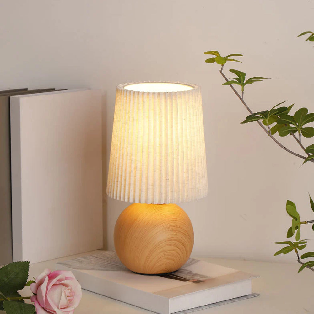 Minimalist Ceramic Fabric Table Lamp
