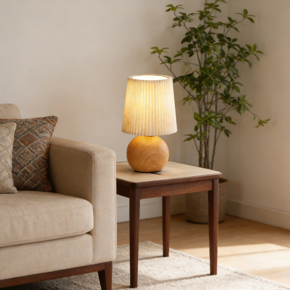 Minimalist Ceramic Fabric Table Lamp