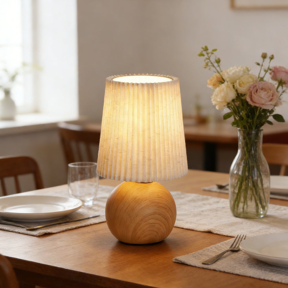 Minimalist Ceramic Fabric Table Lamp