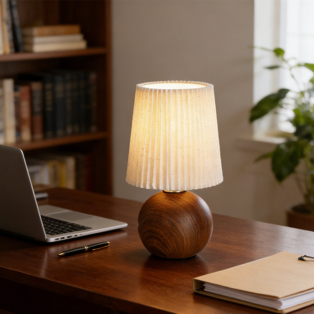 Minimalist Ceramic Fabric Table Lamp