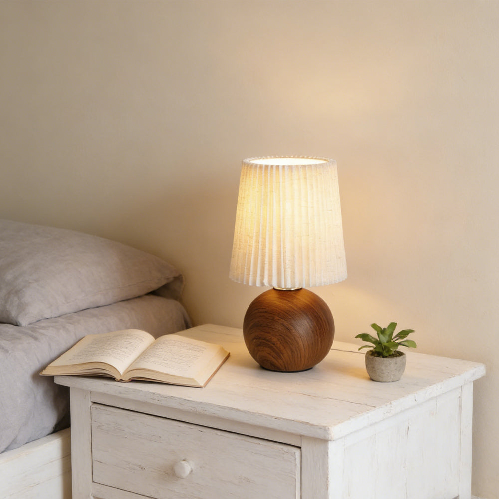Minimalist Ceramic Fabric Table Lamp
