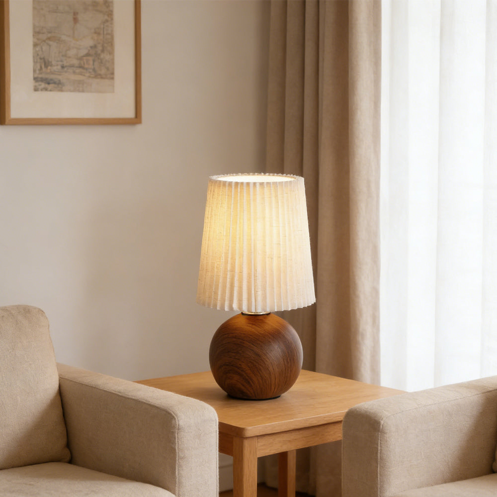 Minimalist Ceramic Fabric Table Lamp