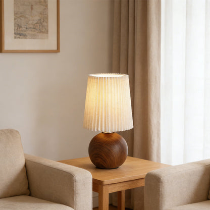 Minimalist Ceramic Fabric Table Lamp