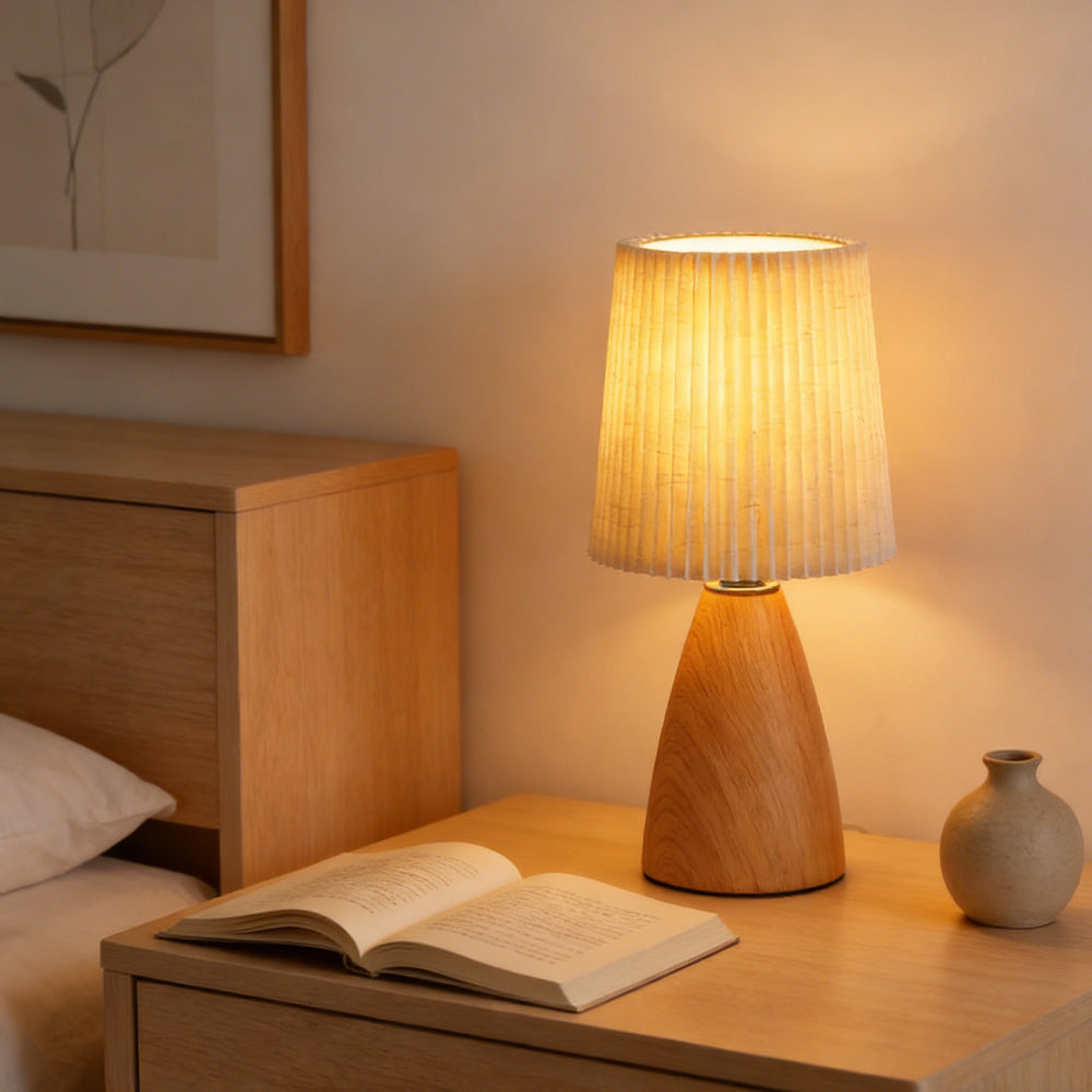 Minimalist Ceramic Fabric Table Lamp
