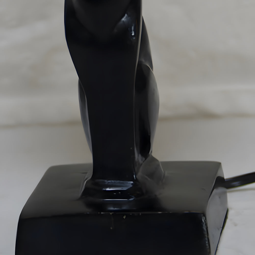 Tiffany-Style Cat Resin Table Lamp