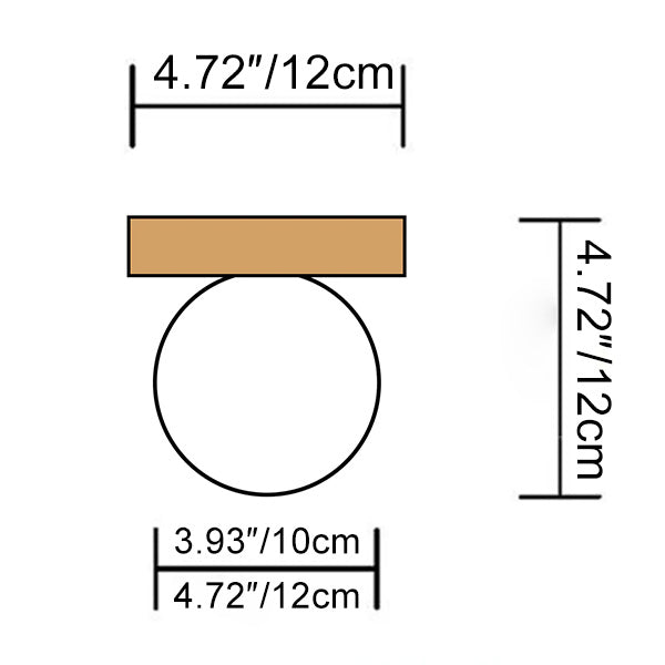 Glass Dome LED Wall Light