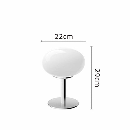 Italian Style Glass Table Lamp | Retro Modern Accent Lighting