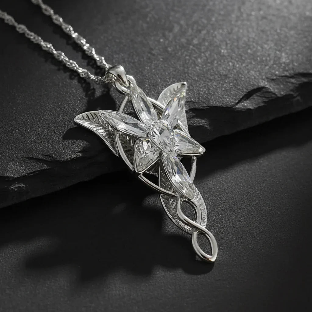 Evenstar of Alfheim Pendant Necklace – 925 Sterling Silver
