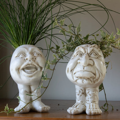 Face Head Planter Set