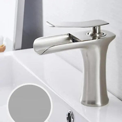 Mai - Single Handle Gold Bathroom Faucet BO-HA Brushed Nickel