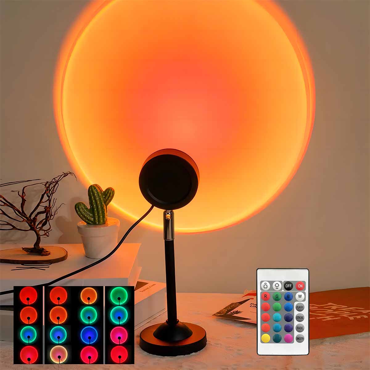 Sunset Glow Projection LED Table Lamp