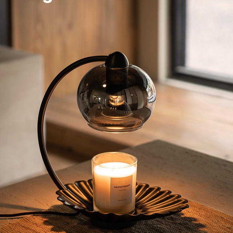 Glass Dome Candle Warmer Lamp with Timer