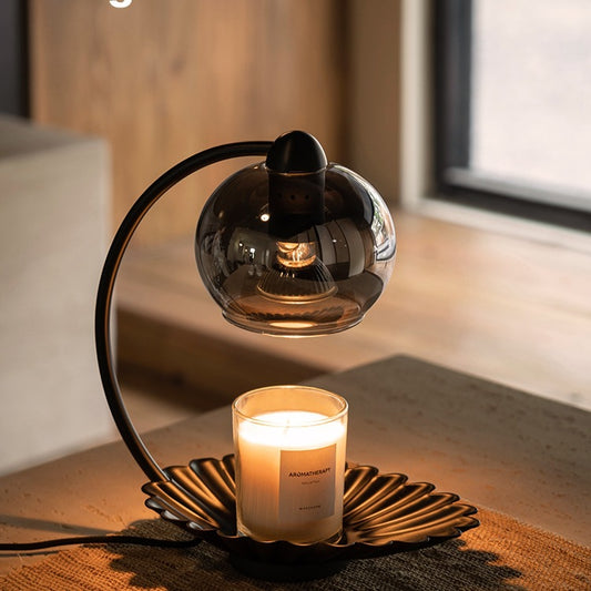 Glass Dome Candle Warmer Lamp with Timer