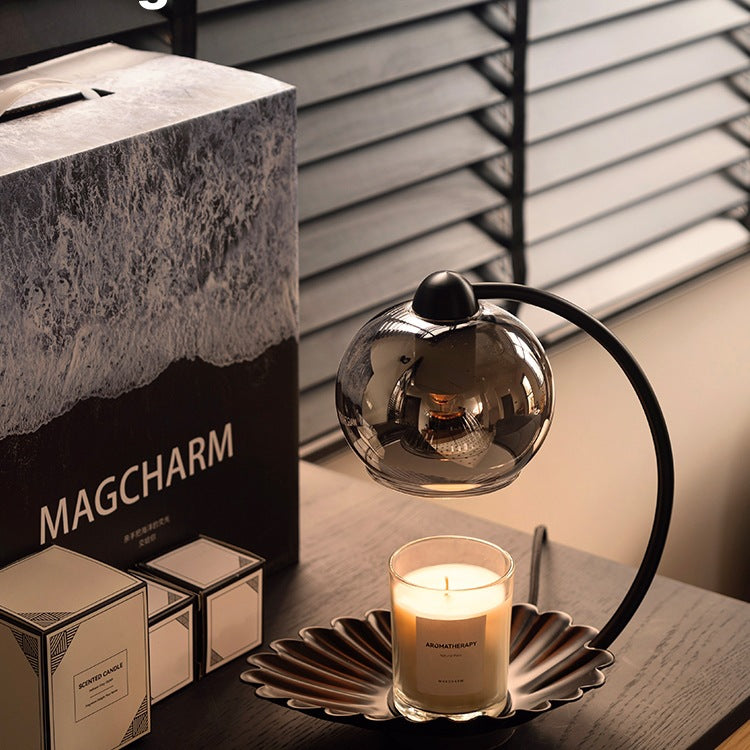 Glass Dome Candle Warmer Lamp with Timer