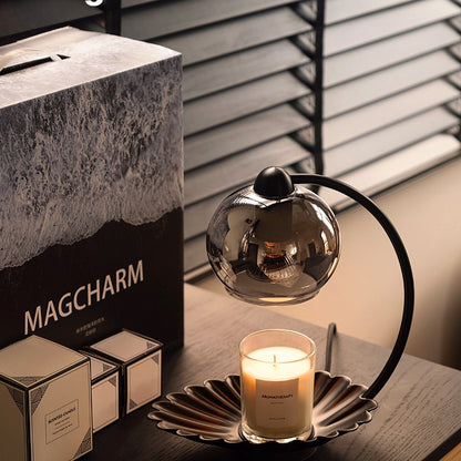 Glass Dome Candle Warmer Lamp with Timer