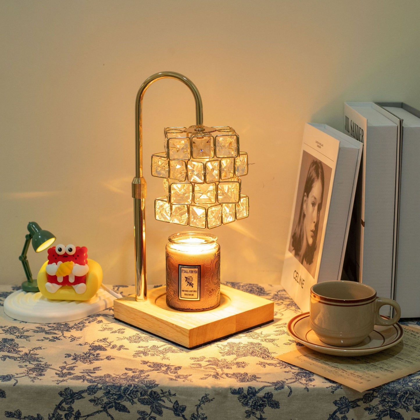 Crystal Arch Candle Warmer Lamp