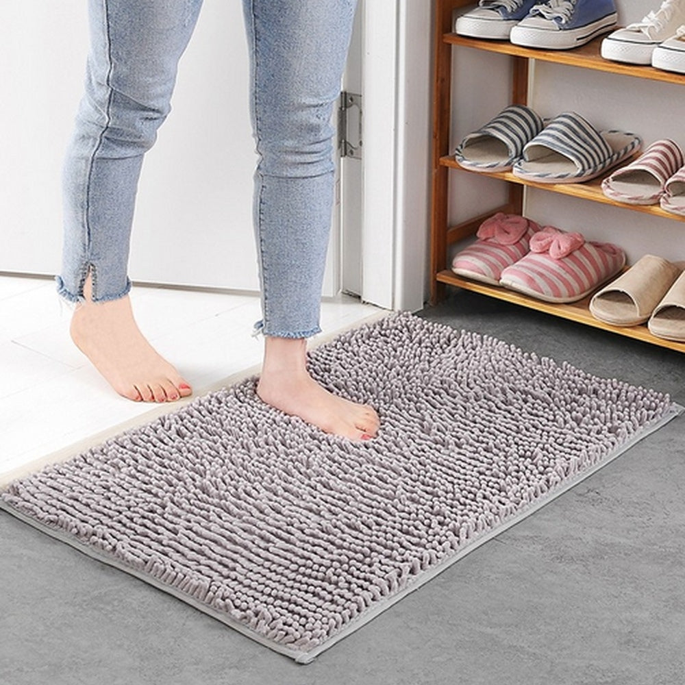Mavi | Chenille Bath Mat – Ultra-Absorbent Non-Slip Design 0