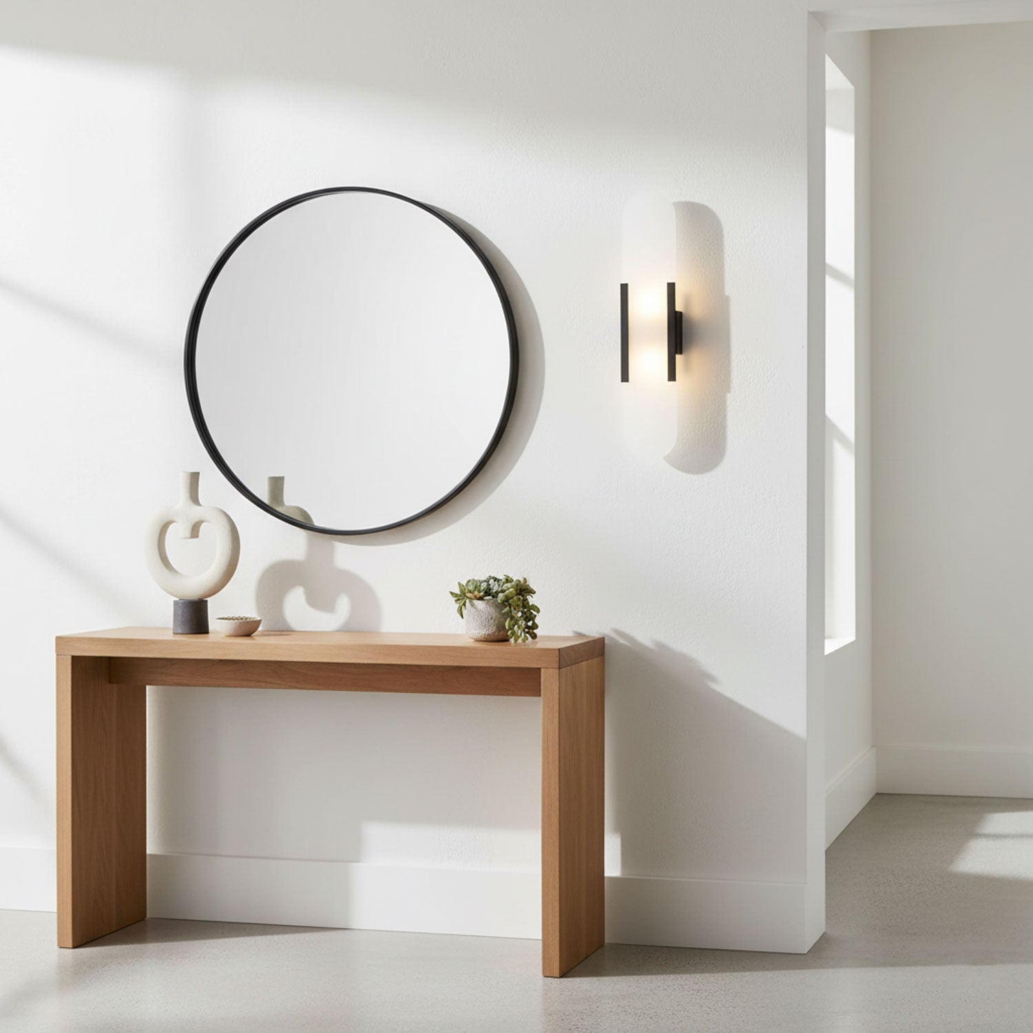 Alabaster Elongated Wall Sconce Light
