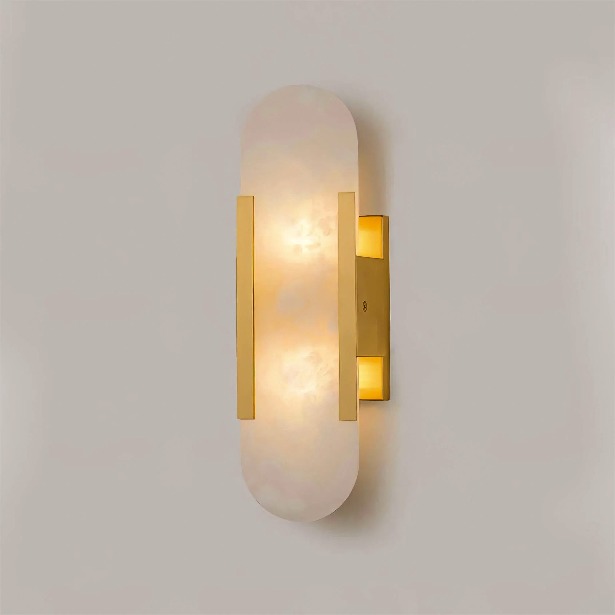 Alabaster Elongated Wall Sconce Light