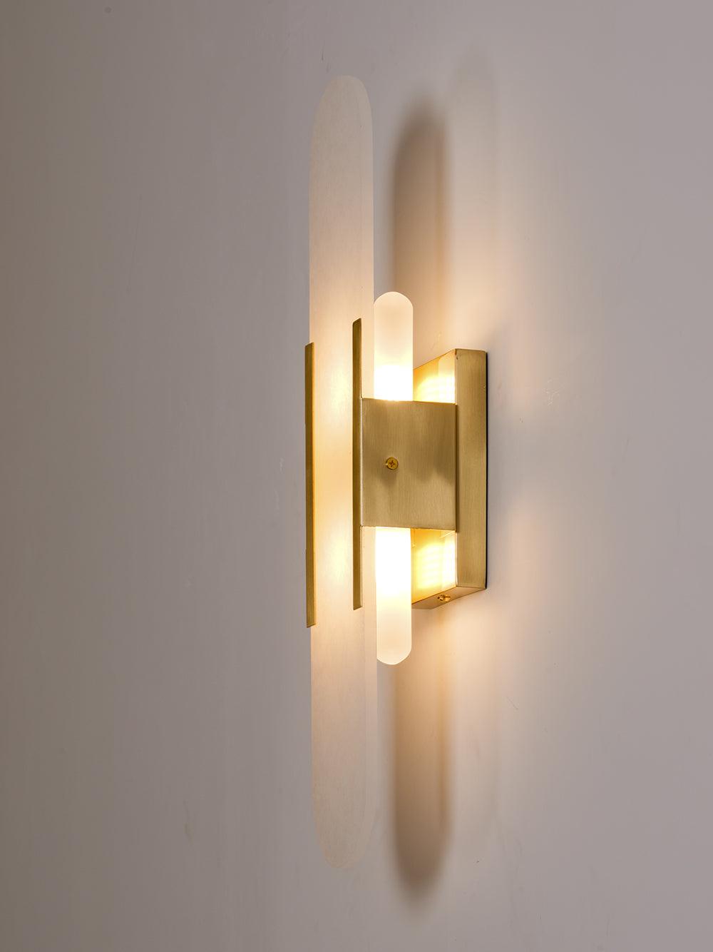 Alabaster Elongated Wall Sconce Light