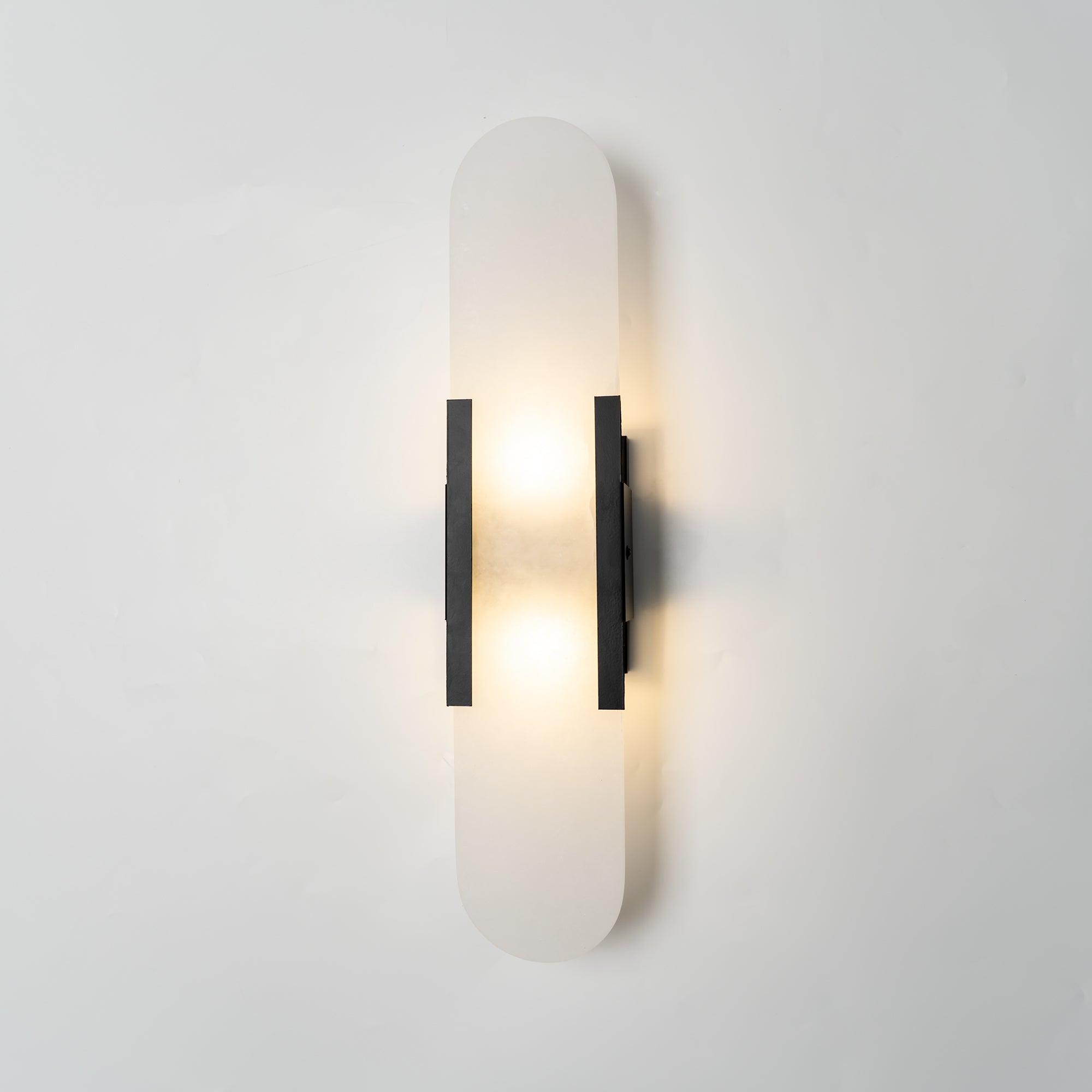 Alabaster Elongated Wall Sconce Light