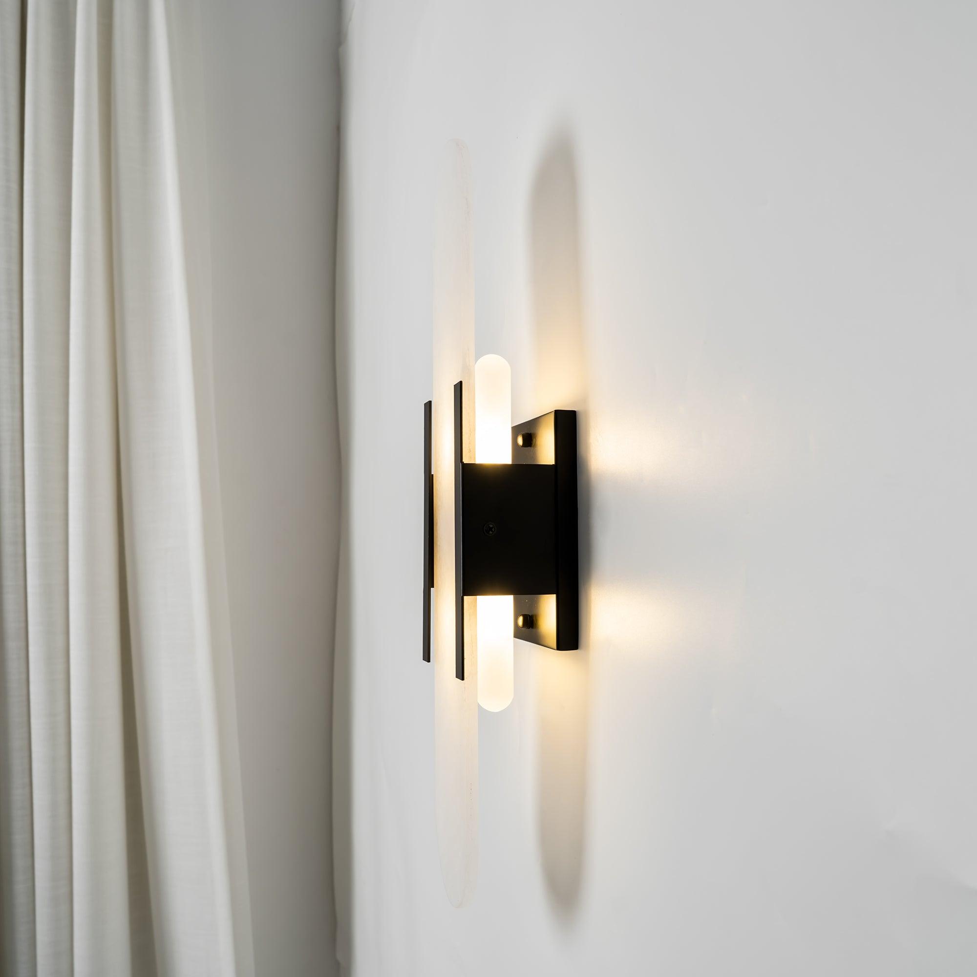 Alabaster Elongated Wall Sconce Light