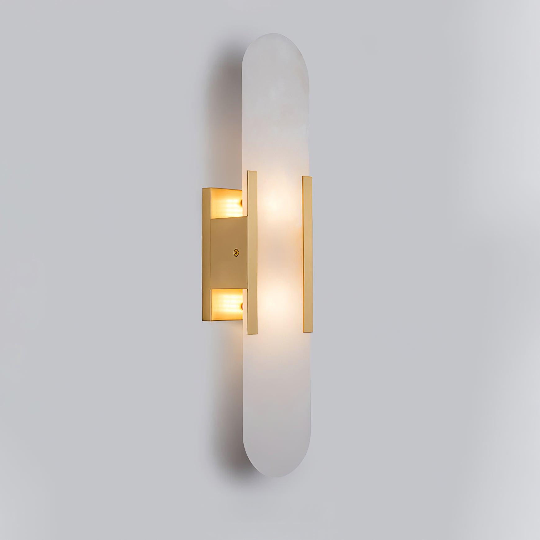 Alabaster Elongated Wall Sconce Light