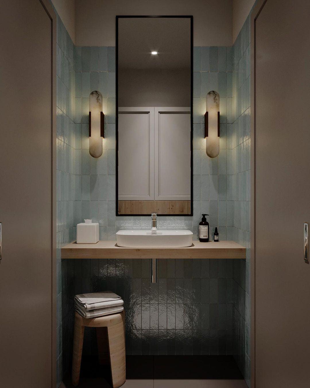 Alabaster Elongated Wall Sconce Light