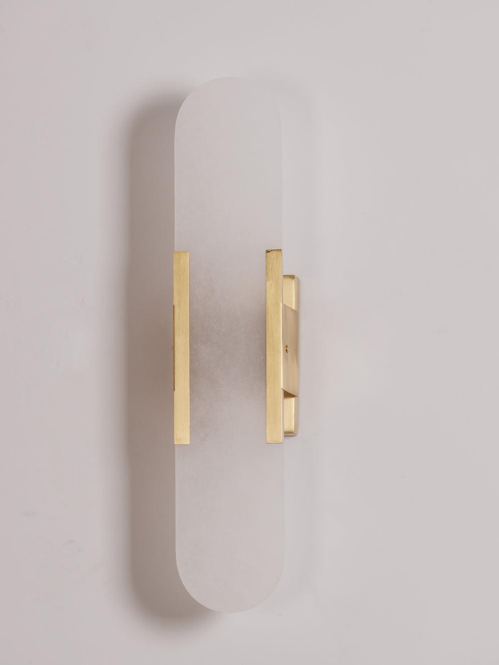 Alabaster Elongated Wall Sconce Light