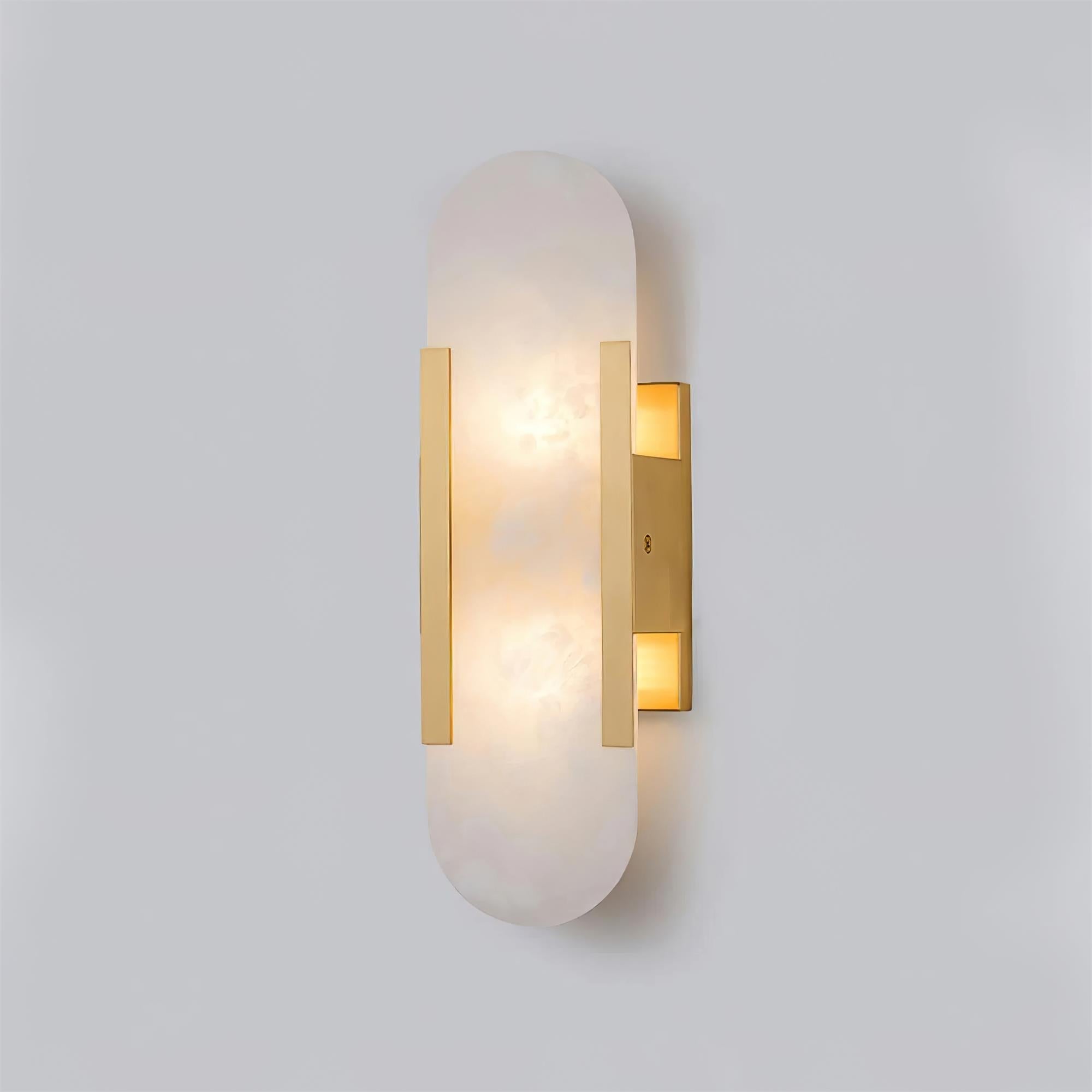 Alabaster Elongated Wall Sconce Light