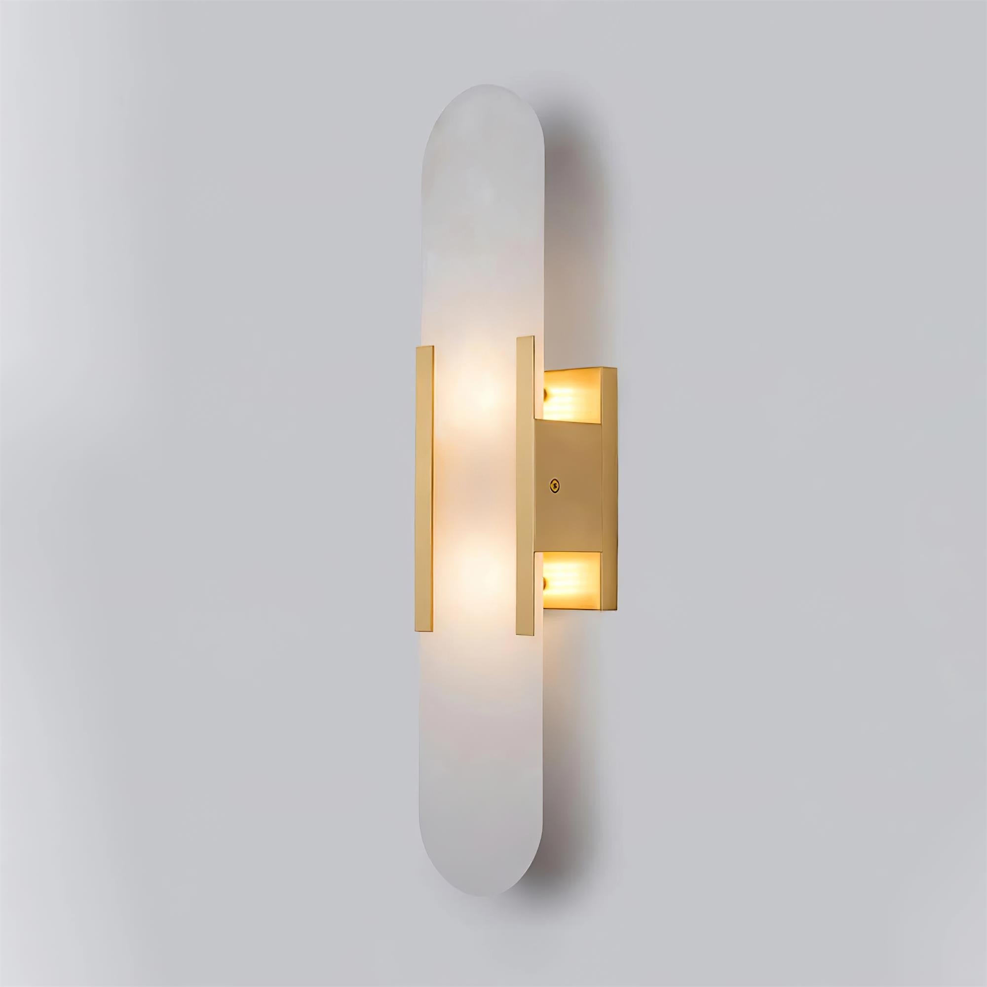 Alabaster Elongated Wall Sconce Light