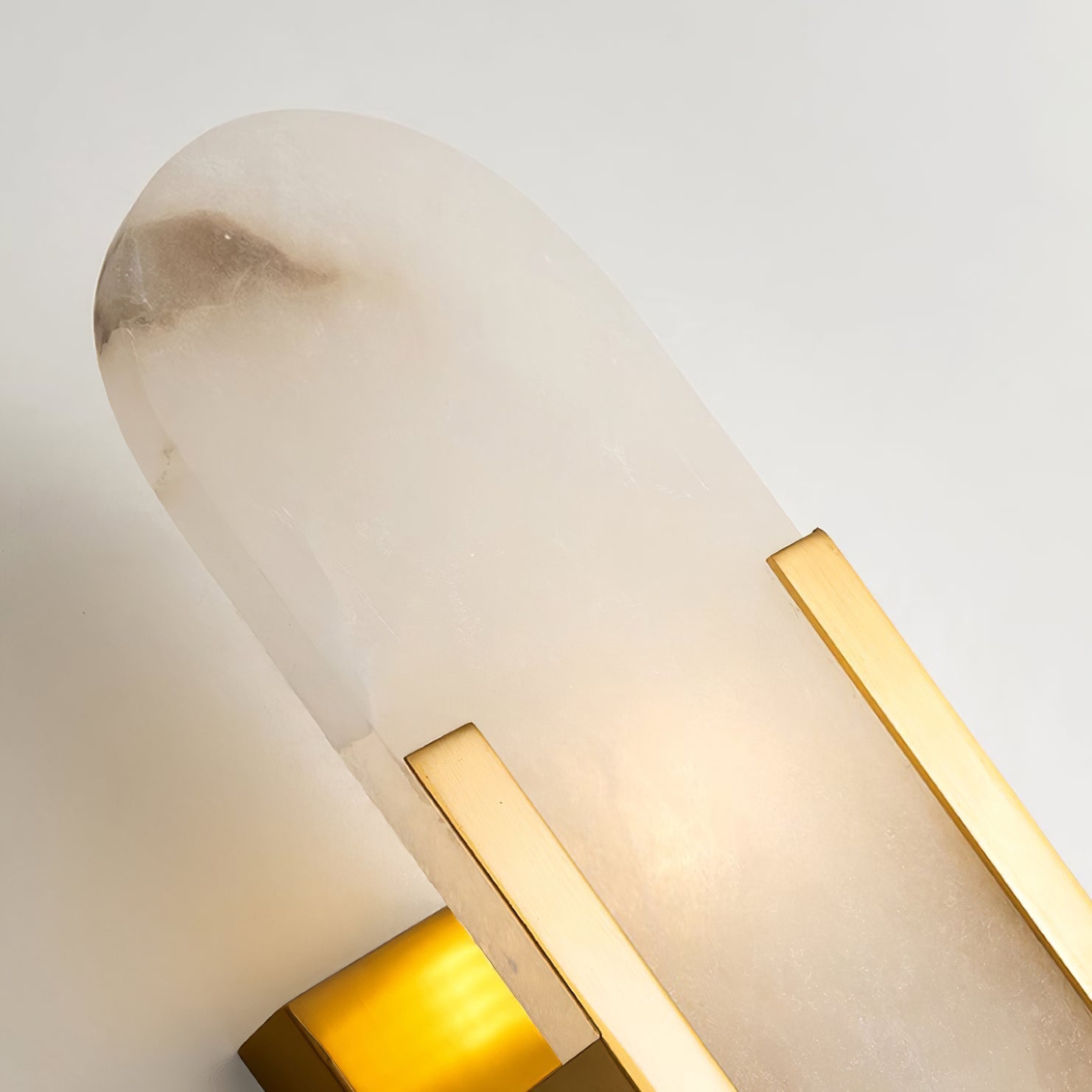 Alabaster Elongated Wall Sconce Light