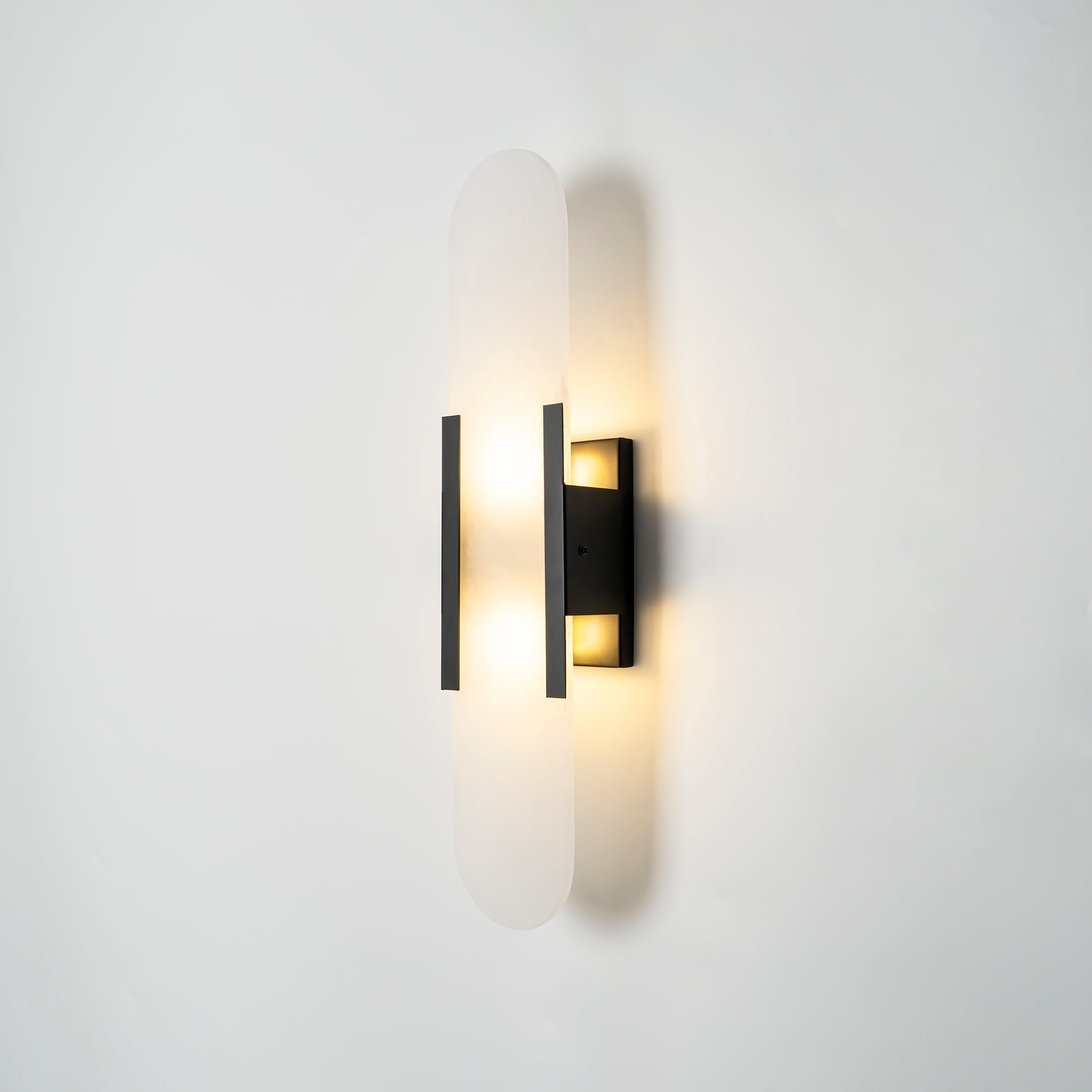 Alabaster Elongated Wall Sconce Light