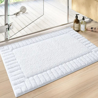 Minimalist Stripe | Non-Slip Bath Mat – Soft Flocking Material 5