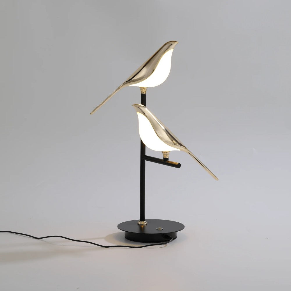 Golden Bird Sculptural Table Lamp