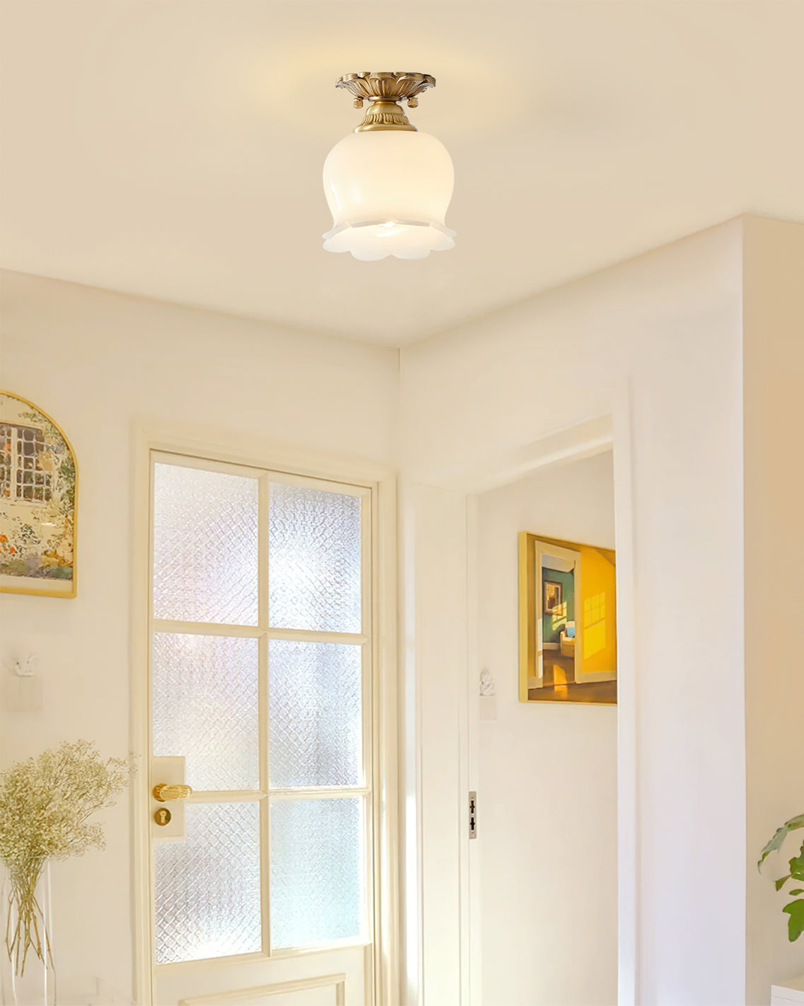 Ceramic Shade Ceiling Light