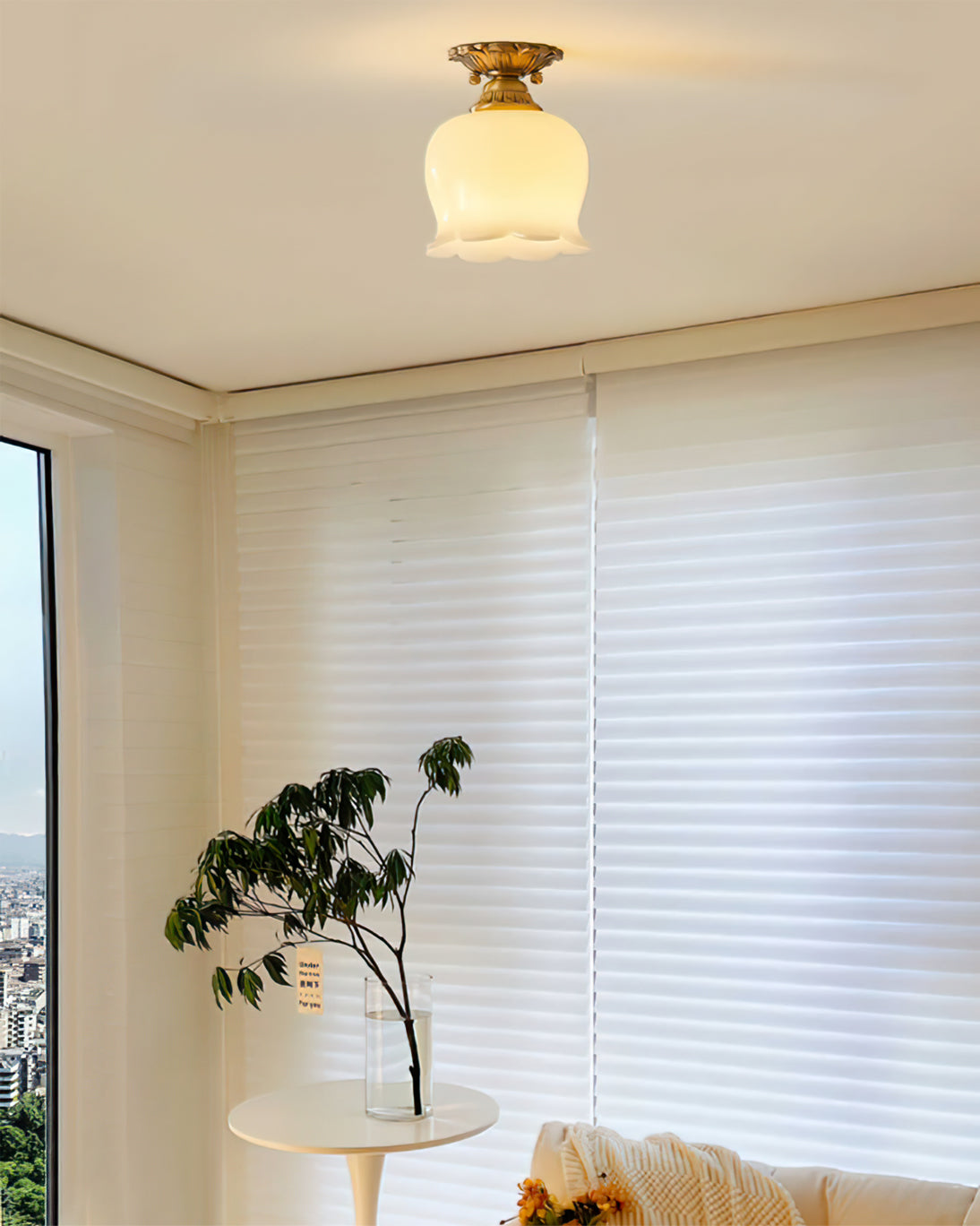 Ceramic Shade Ceiling Light