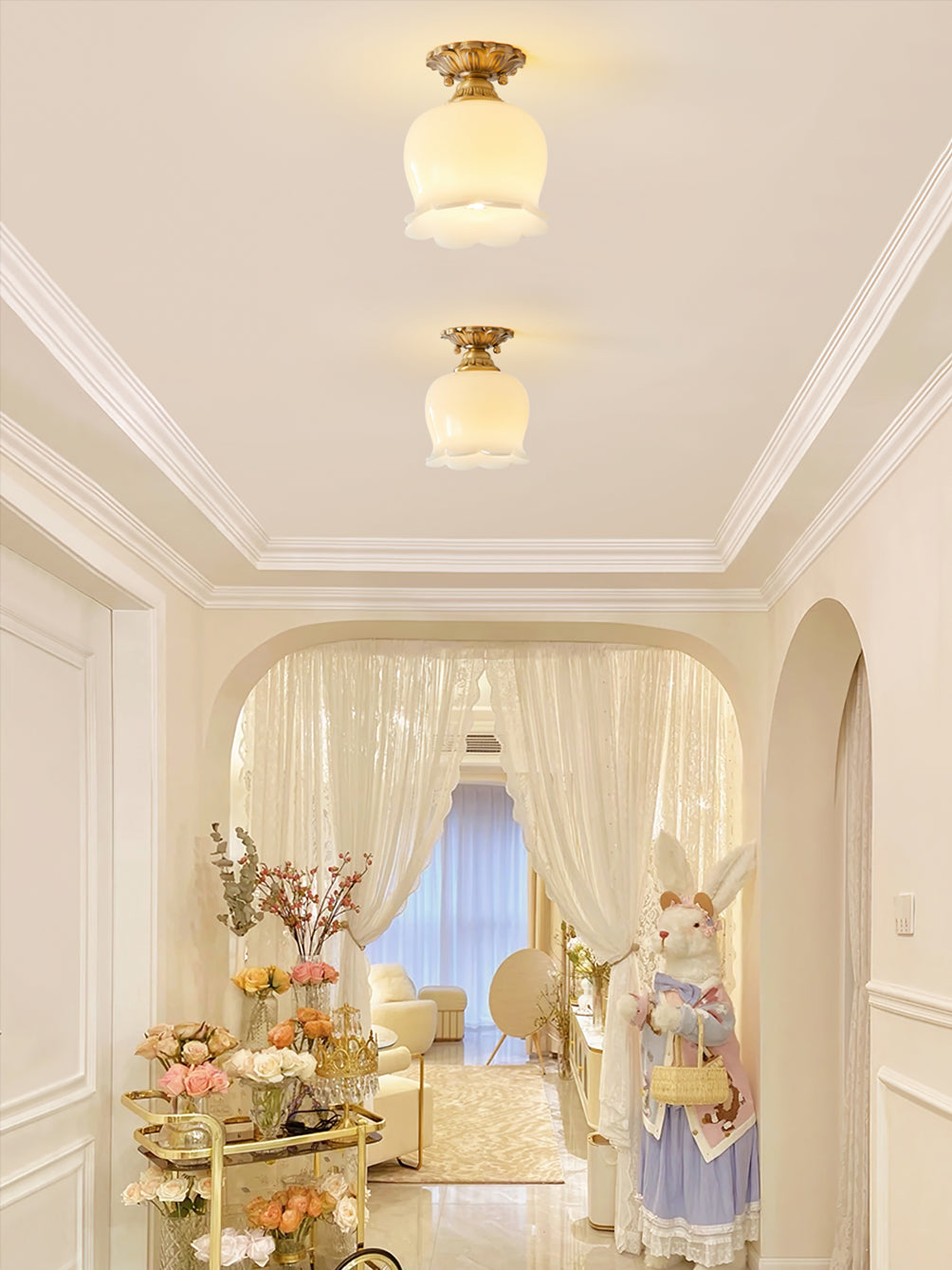 Ceramic Shade Ceiling Light