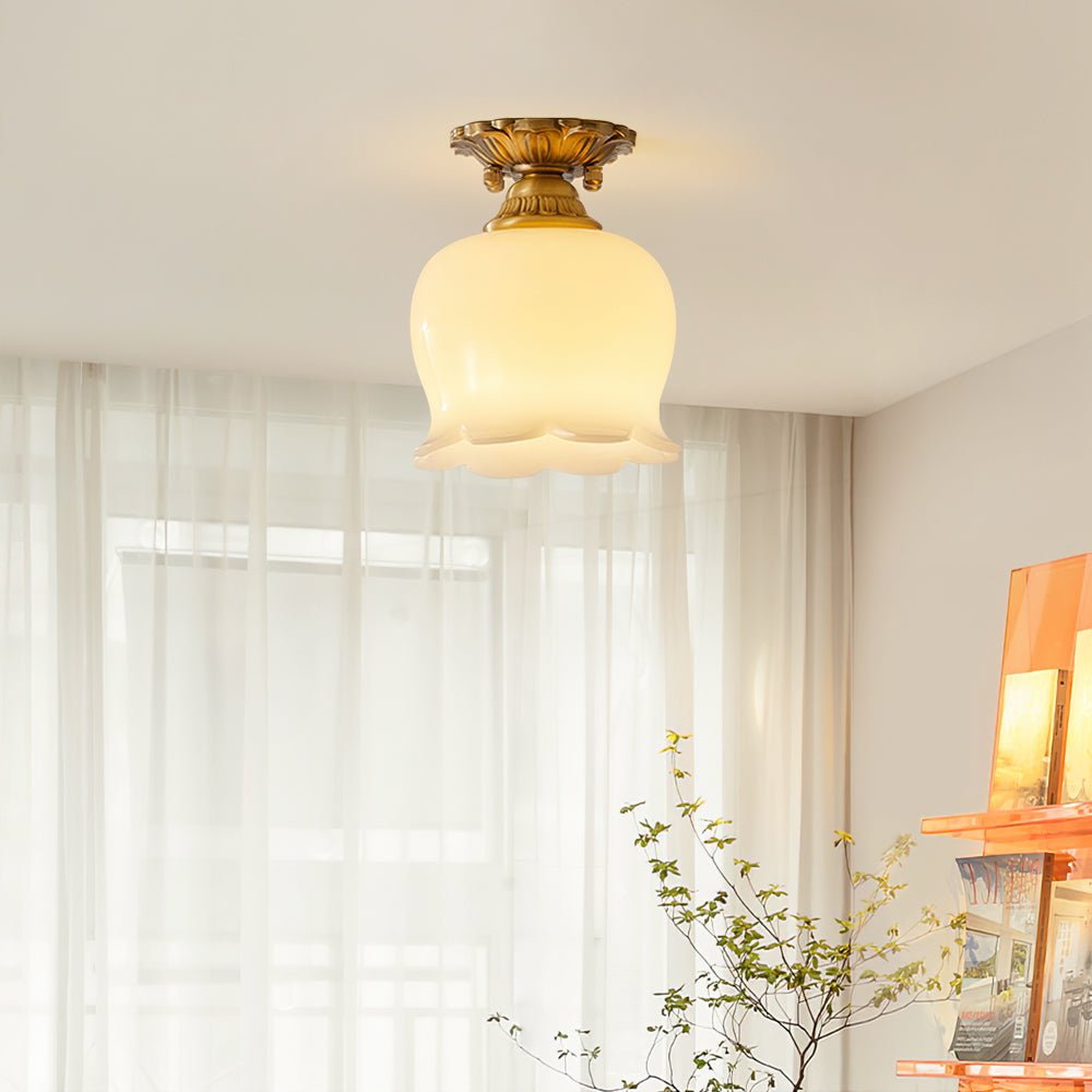 Ceramic Shade Ceiling Light