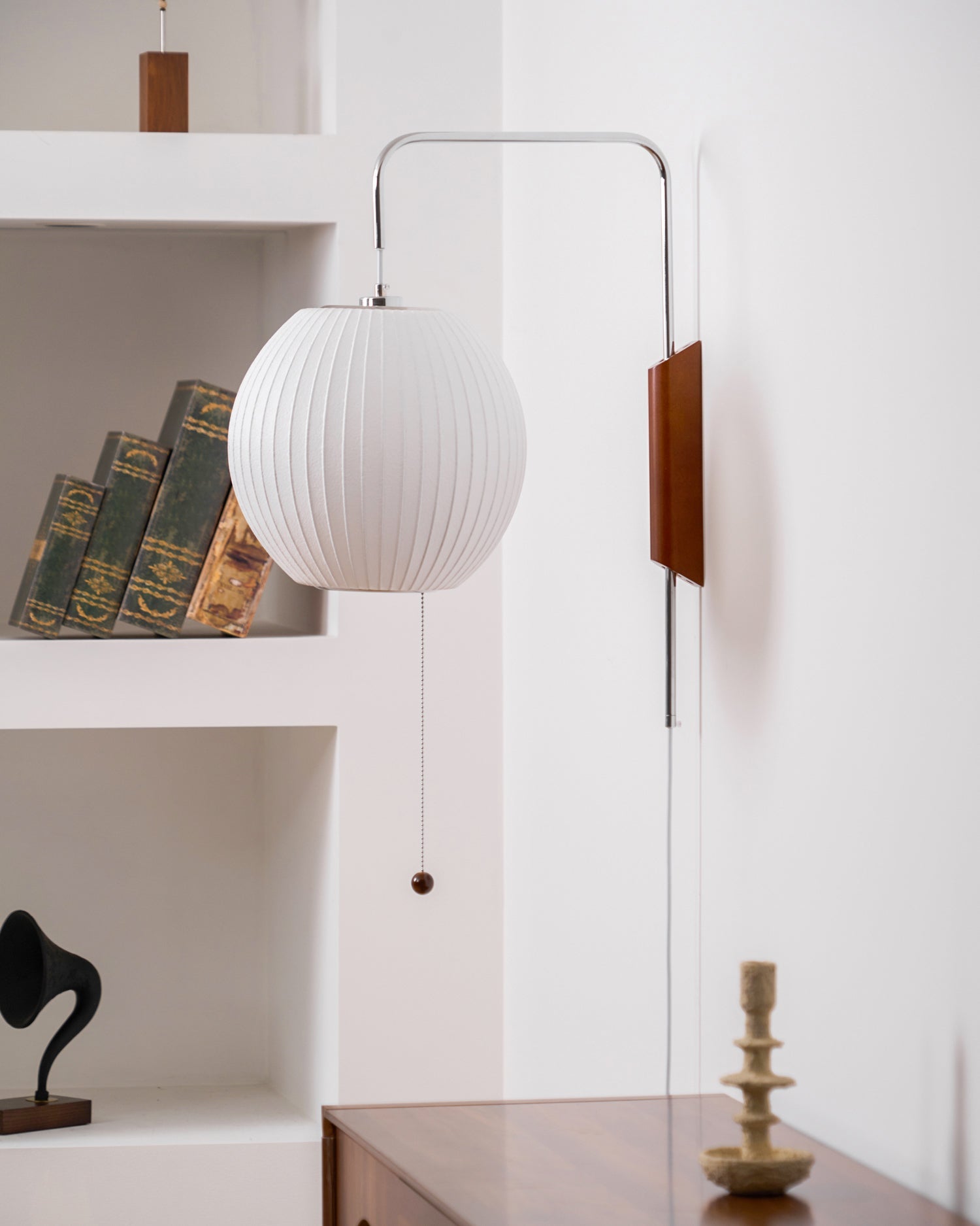 Glass Globe Wall Sconce Light