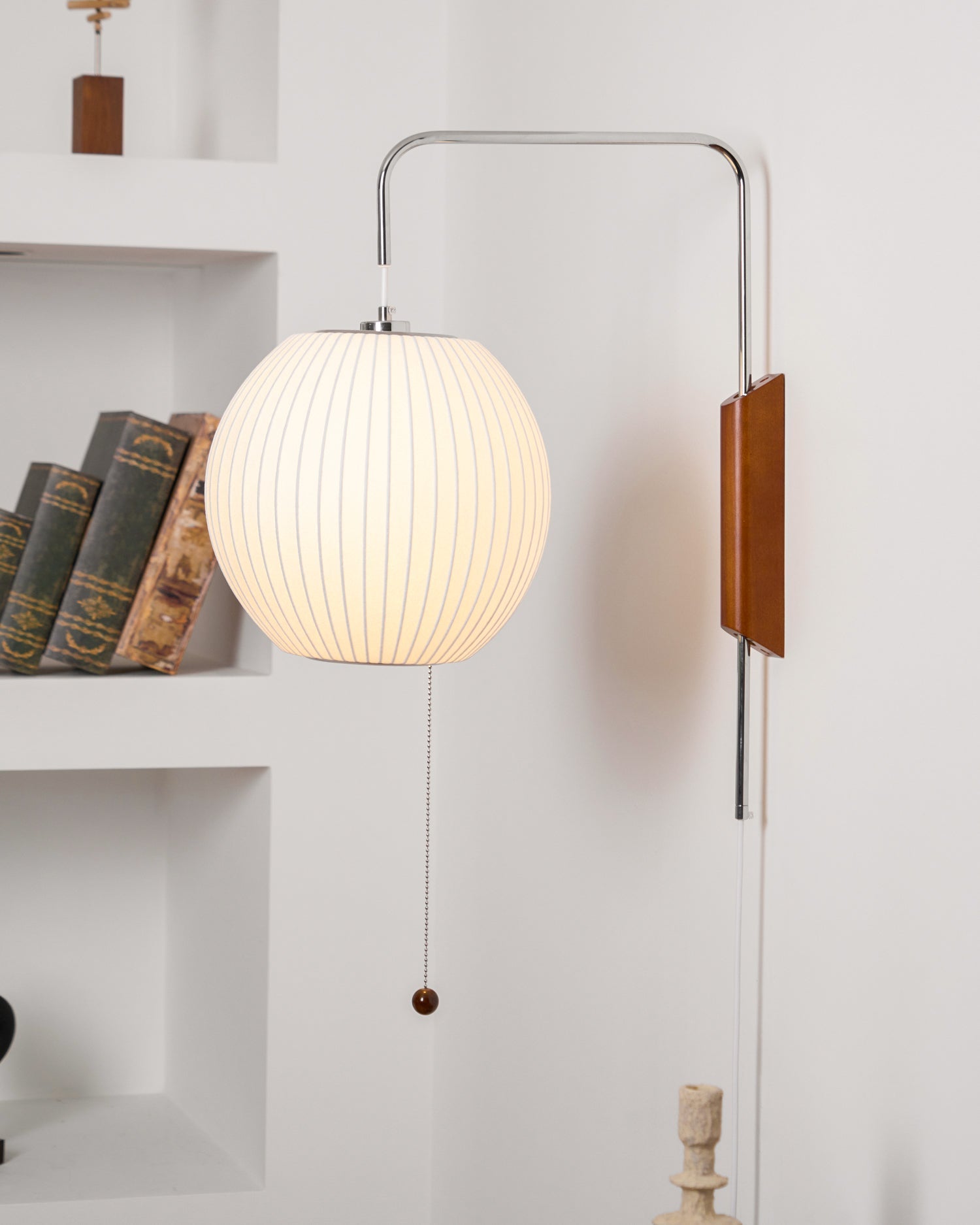 Glass Globe Wall Sconce Light