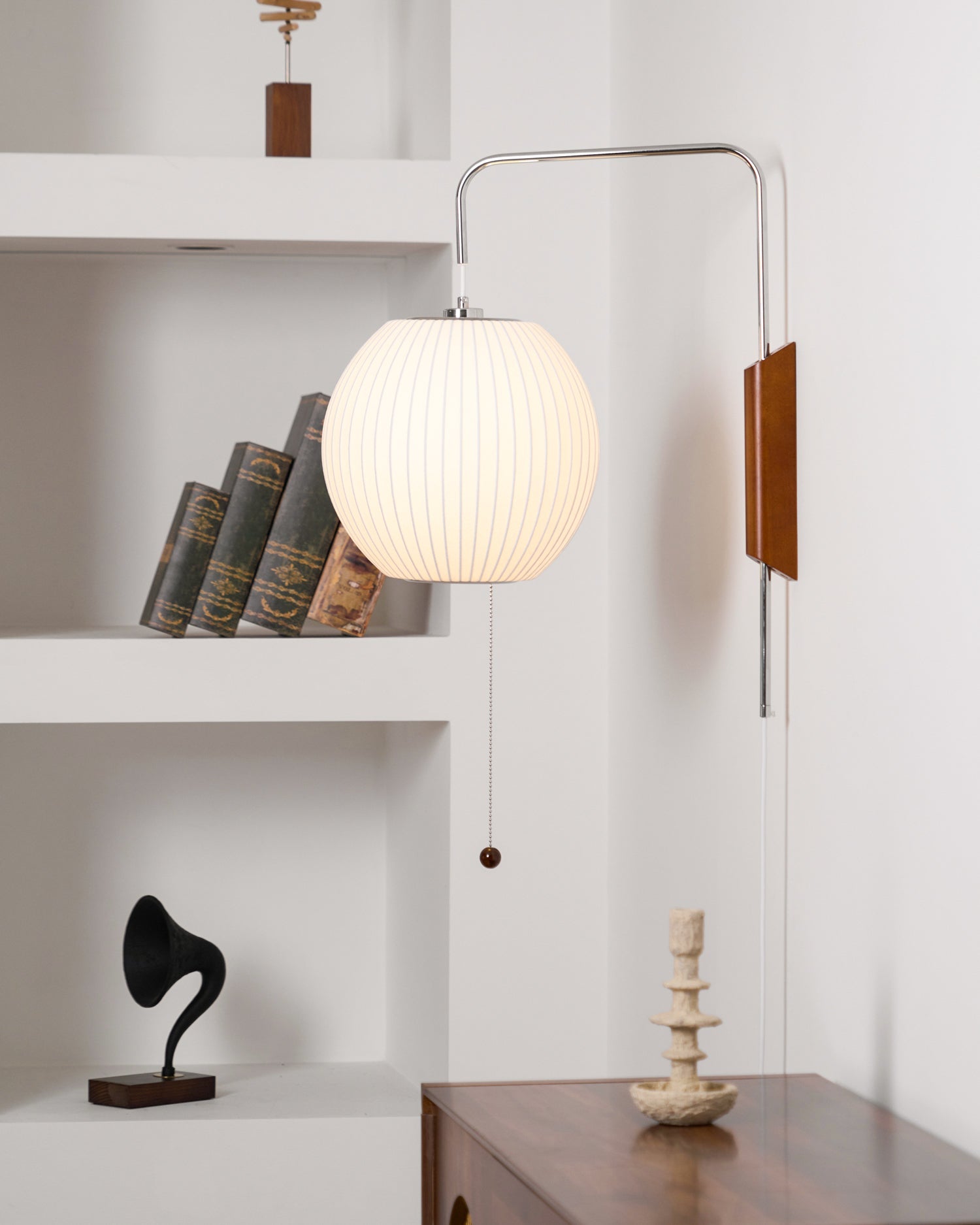 Glass Globe Wall Sconce Light