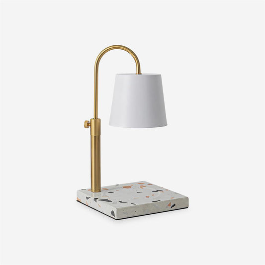 Cylindrical Metal Shade Candle Warmer Lamp