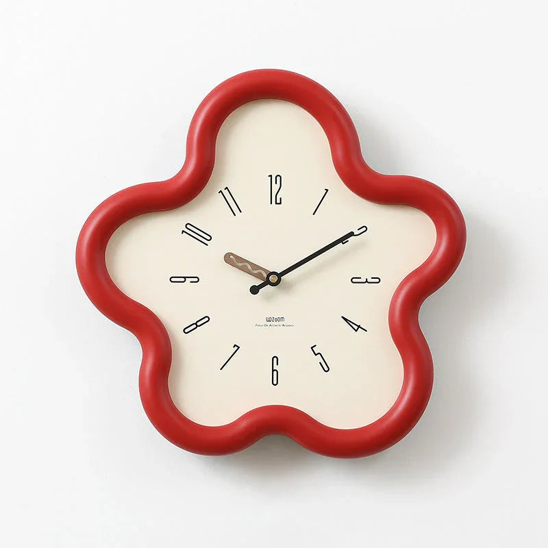 Flower Shape Pendulum Wall Clock