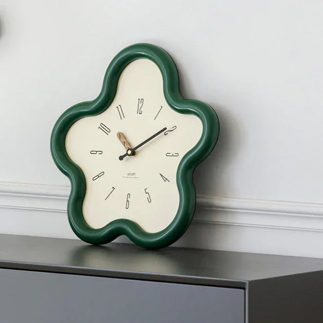 Flower Shape Pendulum Wall Clock