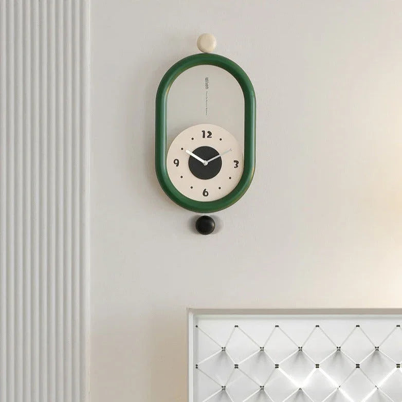 Oval Pendulum Wall Clock
