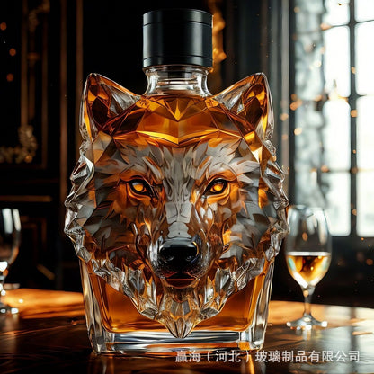 Rouge Sculptural Whiskey Decanter