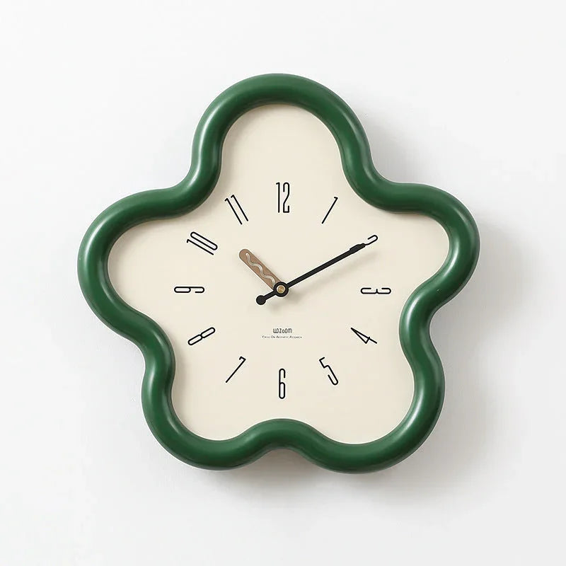 Flower Shape Pendulum Wall Clock