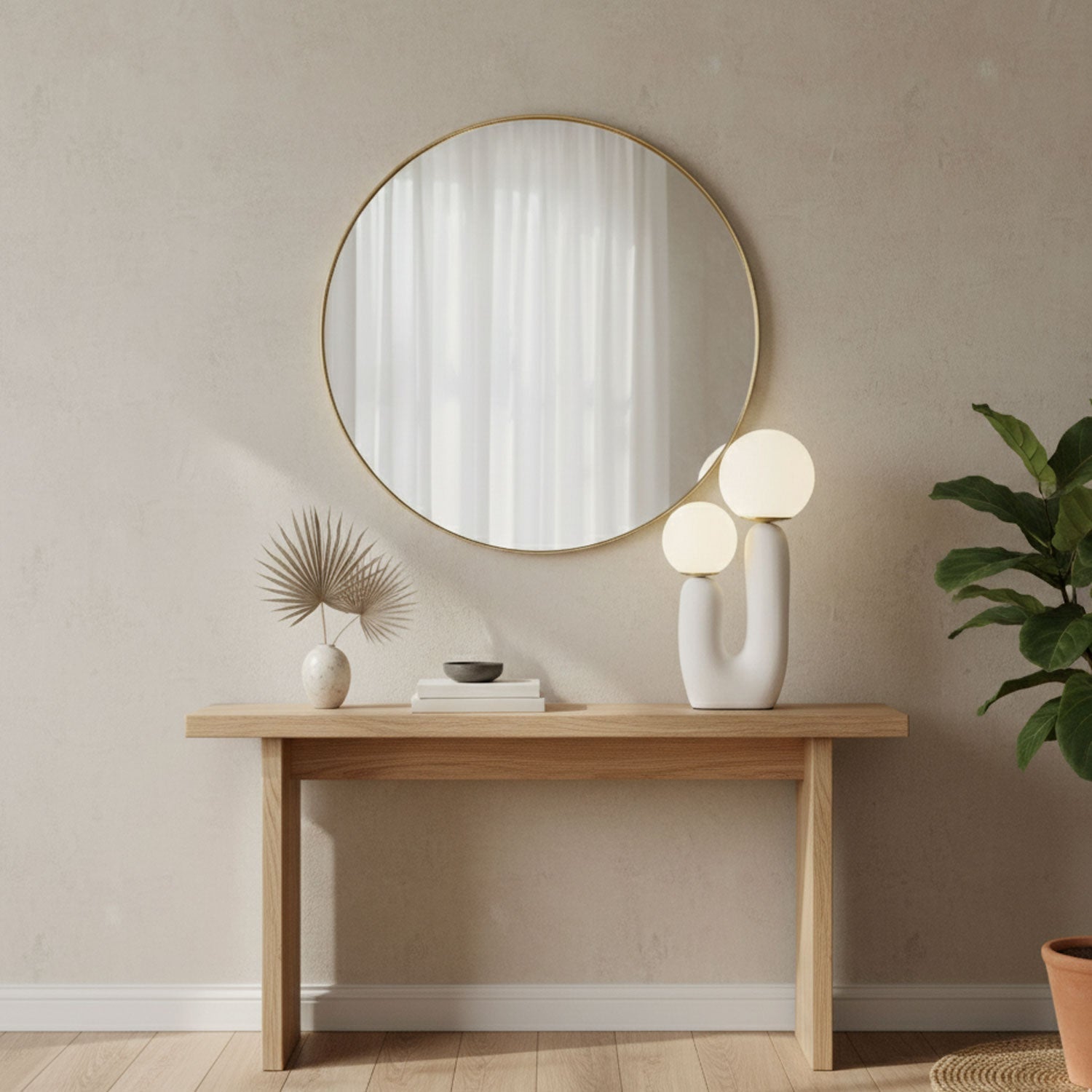 Textured Stone Minimal Table Lamp